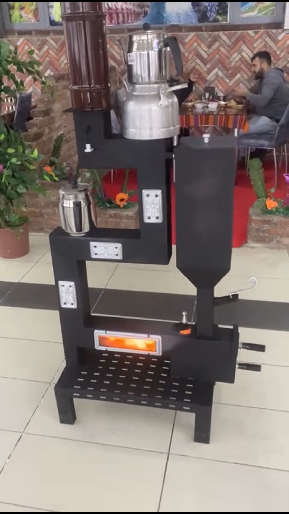 Z Model Pelet Soba - 120-150 m² Alanlar İçin A1+ Belgeli Çam Peleti Soba